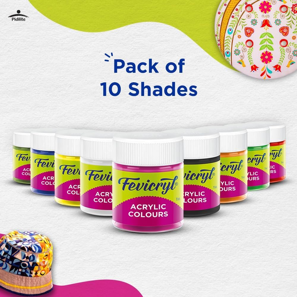 Fevicryl Acrylic Colours - Image 2