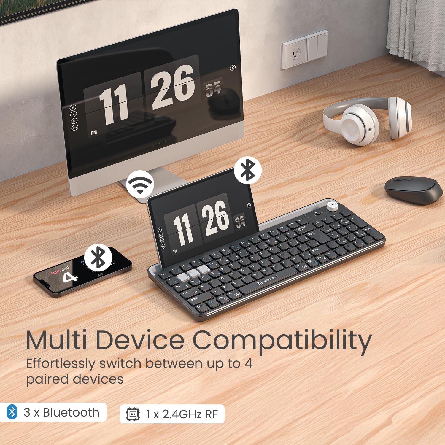 Portronics Bubble 4.0 Wireless Keyboard - Image 2