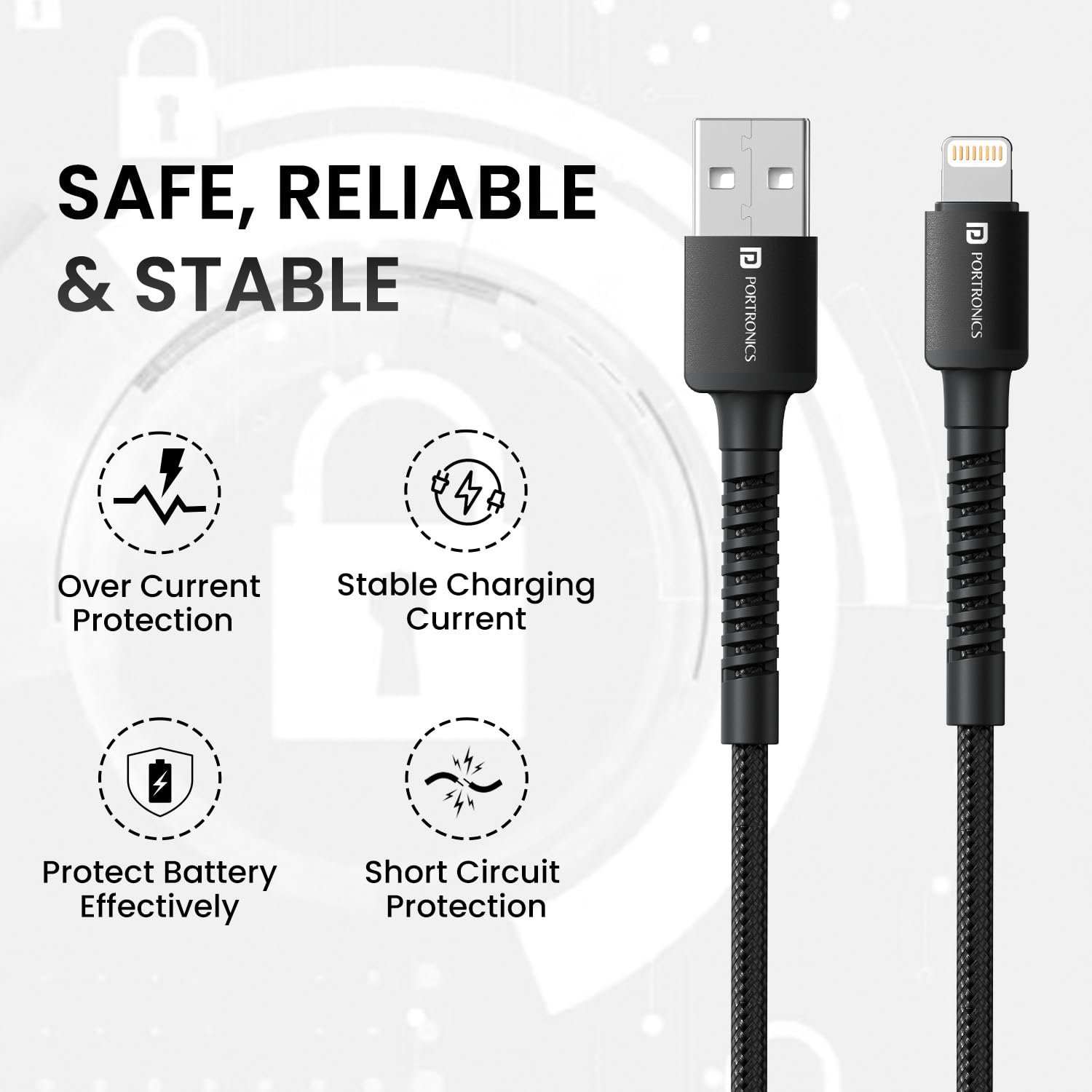 Portronics Konnect X USB to 8 Pin - Image 2