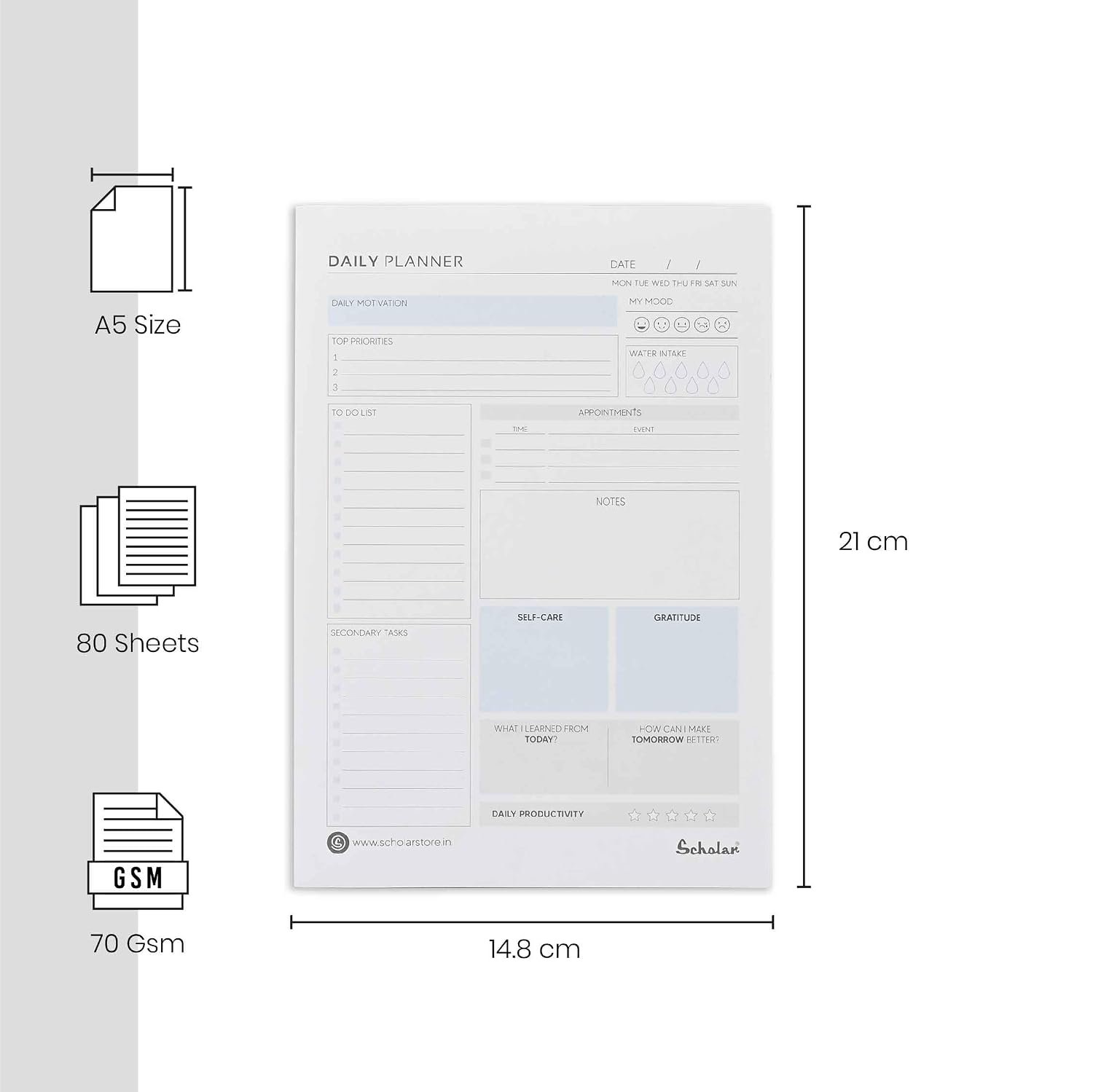 Scholar Daily Planner A4 - Image 2