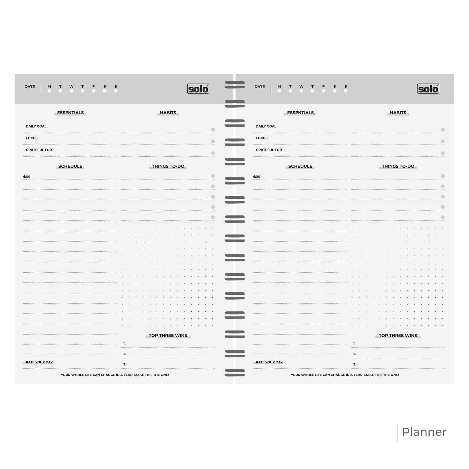 Solo Daily Planner A5 - Image 2
