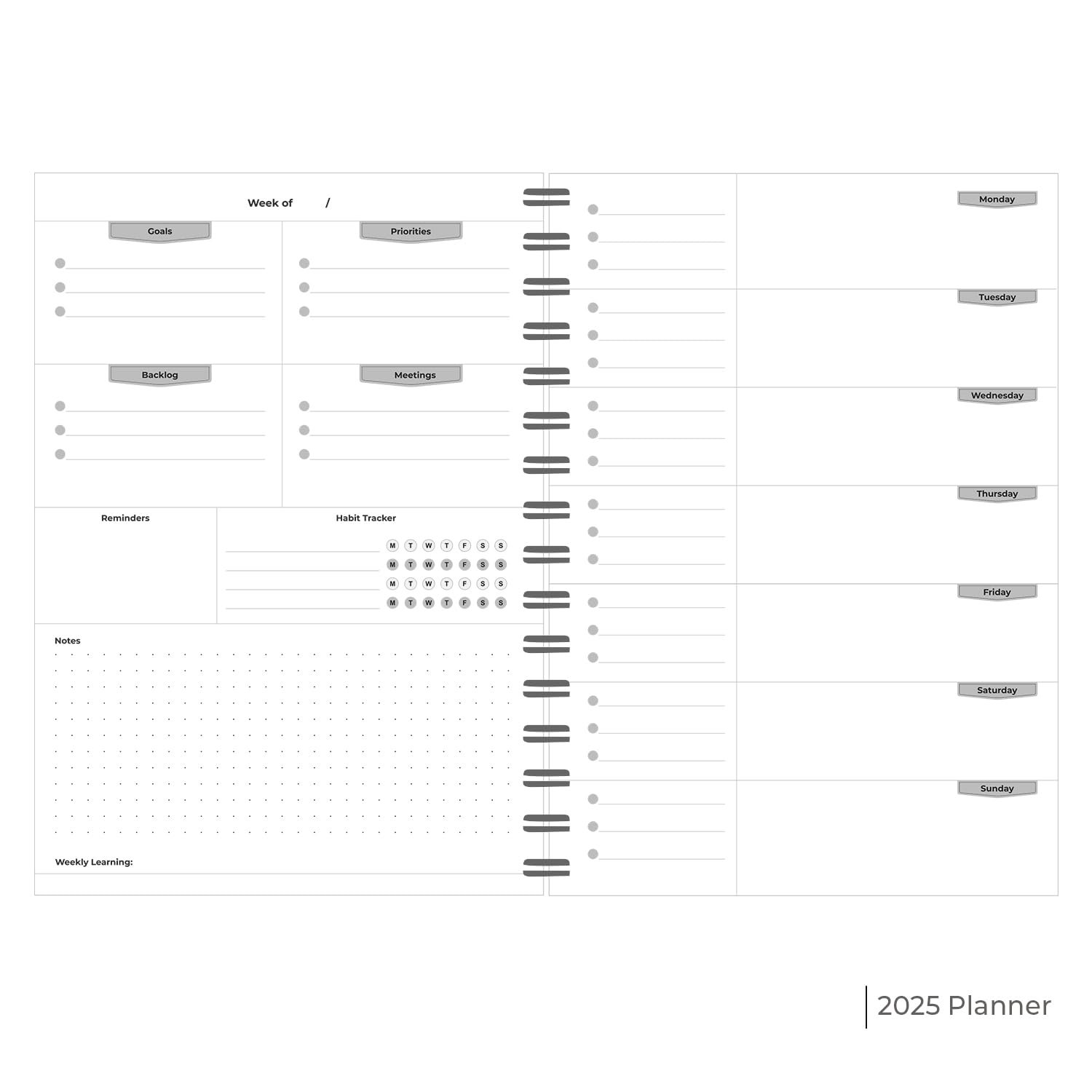 Solo Weekly Planner A5 - Image 2