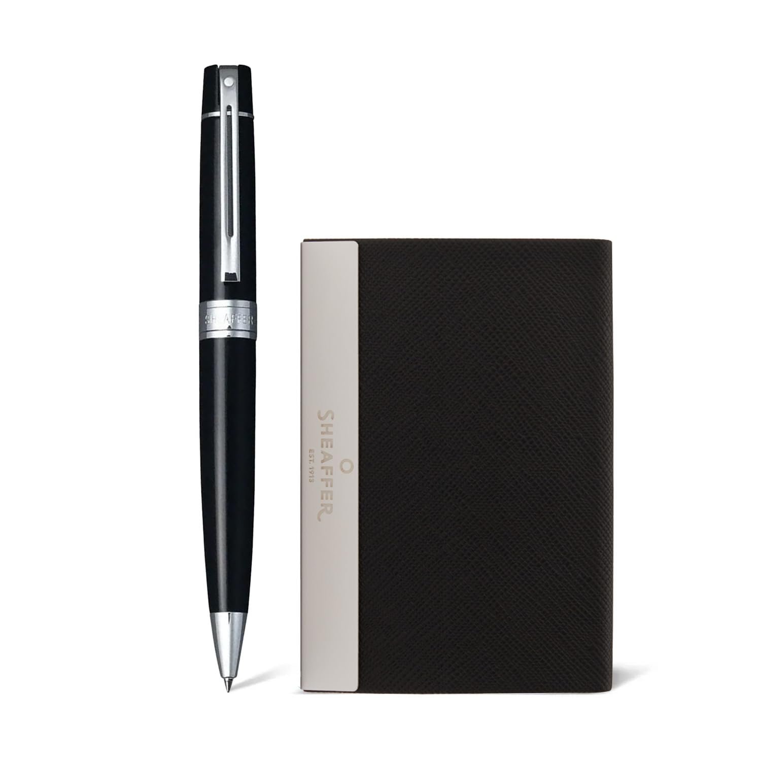 Sheaffer 9325 Ballpoint Pen + Card Case Holder Gift Set